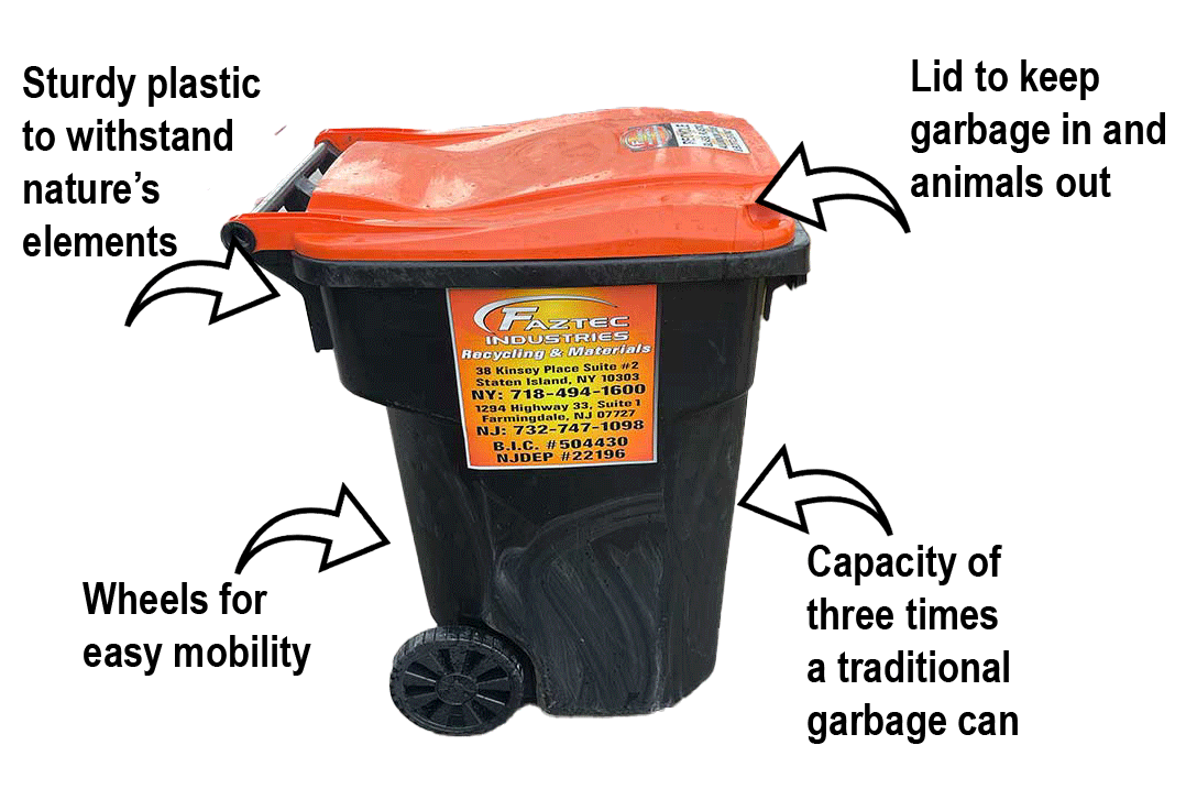 95 gallon trash can